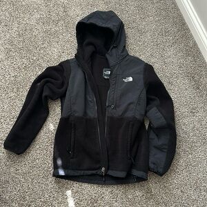 North Face Denali hooded fleece jacket size medium